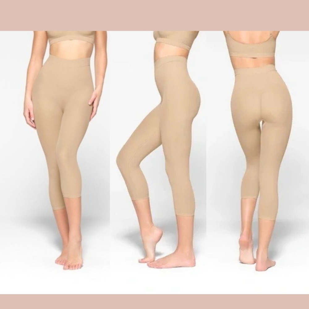 NEW Skims [ XXS 2XS ]  Sculpting Leggings Below the Knee Capri‎ Nude #T2023